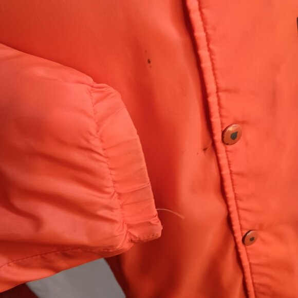 Men's Medium Vintage Coach Jacket Nebraska Imperial Longhorns USA Snap Buttons - Picture 5 of 6